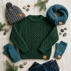 Men's Waffle Knit Lounge Set