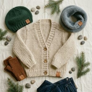 Women's Oversized Cable Knit Cardigan